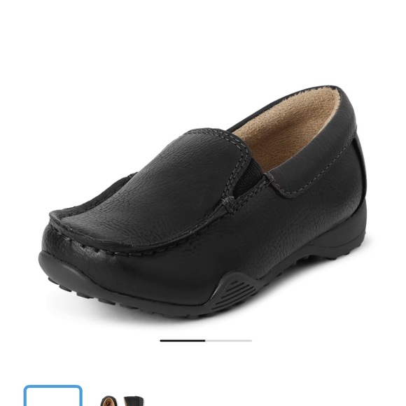 Toddler size 7 black dress shoes brand new never worn - Picture 2 of 5